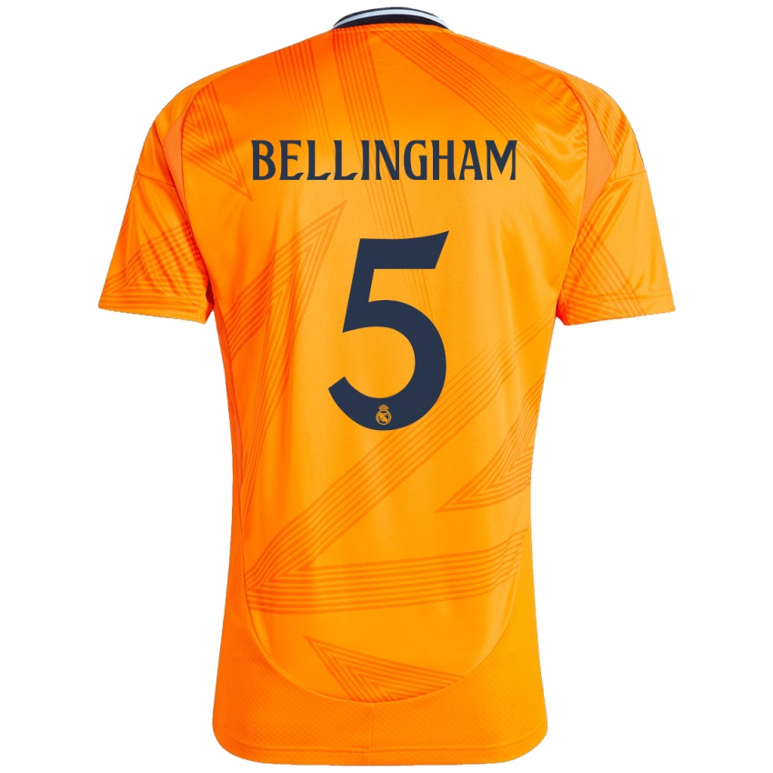 Lapset Jude Bellingham #5 Oranssi Vieraspaita 2024/25 Lyhythihainen Paita T-Paita