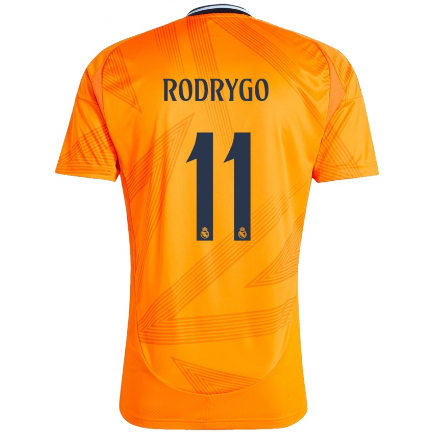 Lapset Rodrygo #11 Oranssi Vieraspaita 2024/25 Lyhythihainen Paita T-Paita