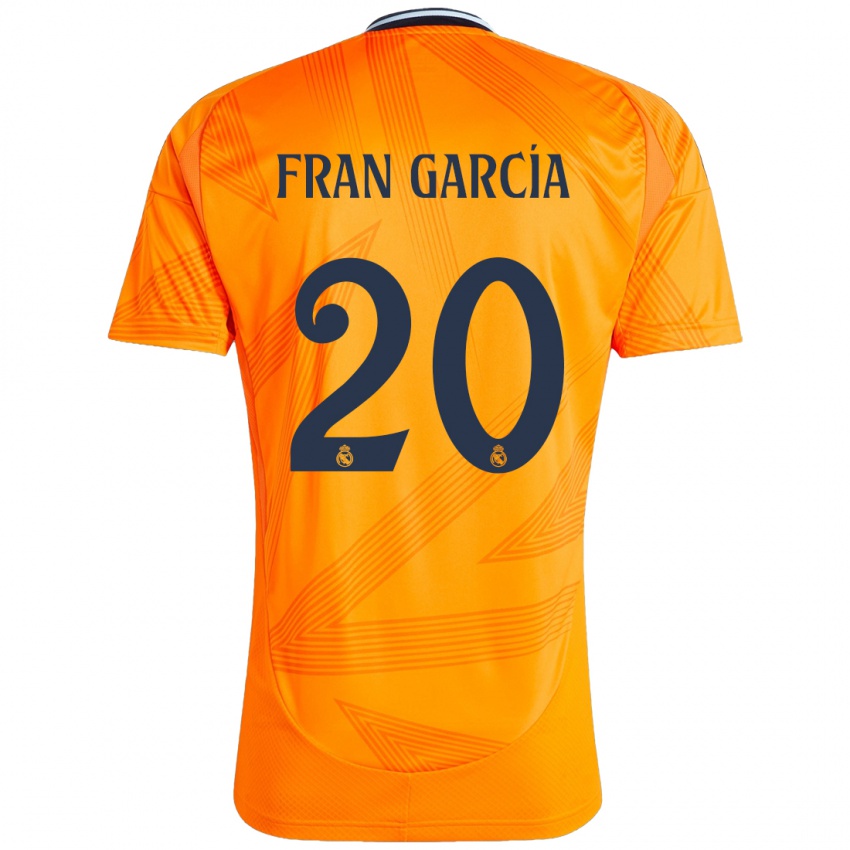 Lapset Fran García #20 Oranssi Vieraspaita 2024/25 Lyhythihainen Paita T-Paita