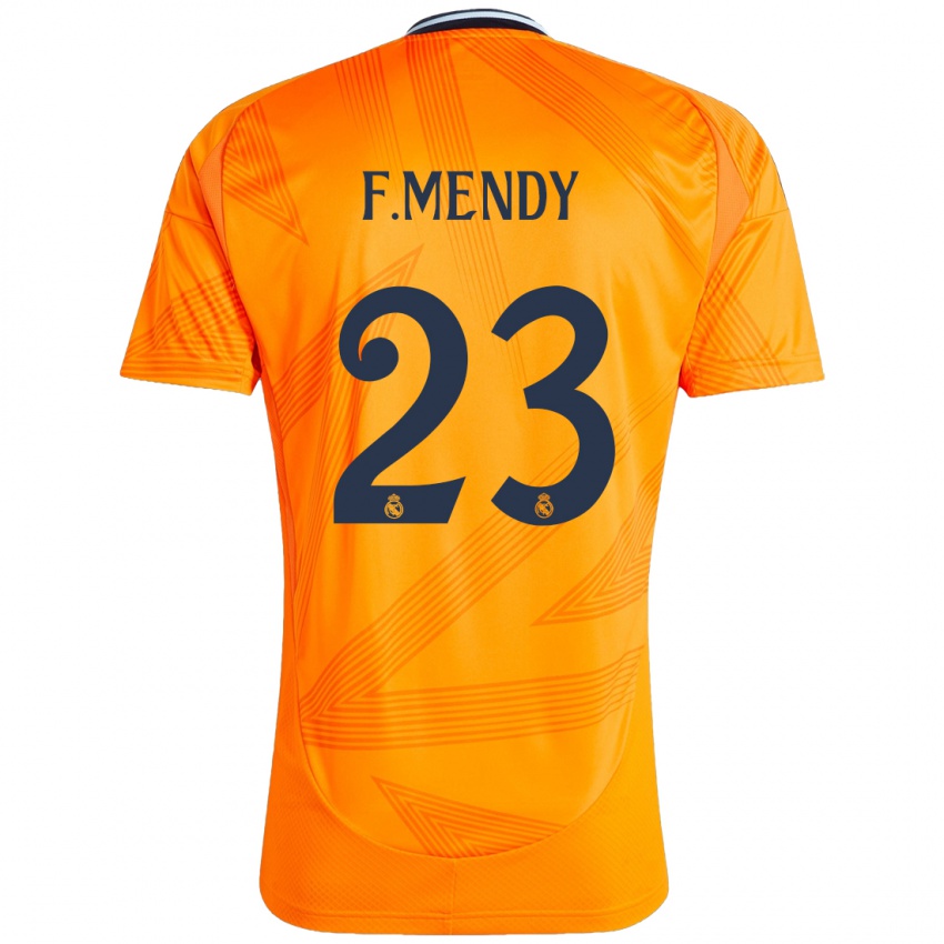 Lapset Ferland Mendy #23 Oranssi Vieraspaita 2024/25 Lyhythihainen Paita T-Paita