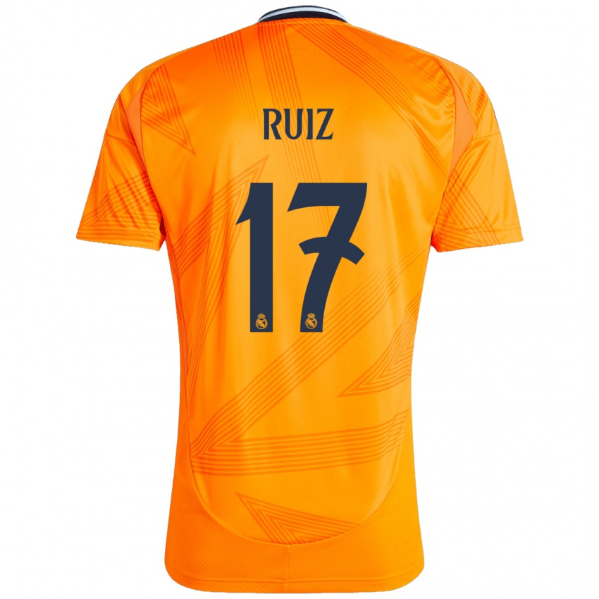 Lapset David Ruiz #17 Oranssi Vieraspaita 2024/25 Lyhythihainen Paita T-Paita