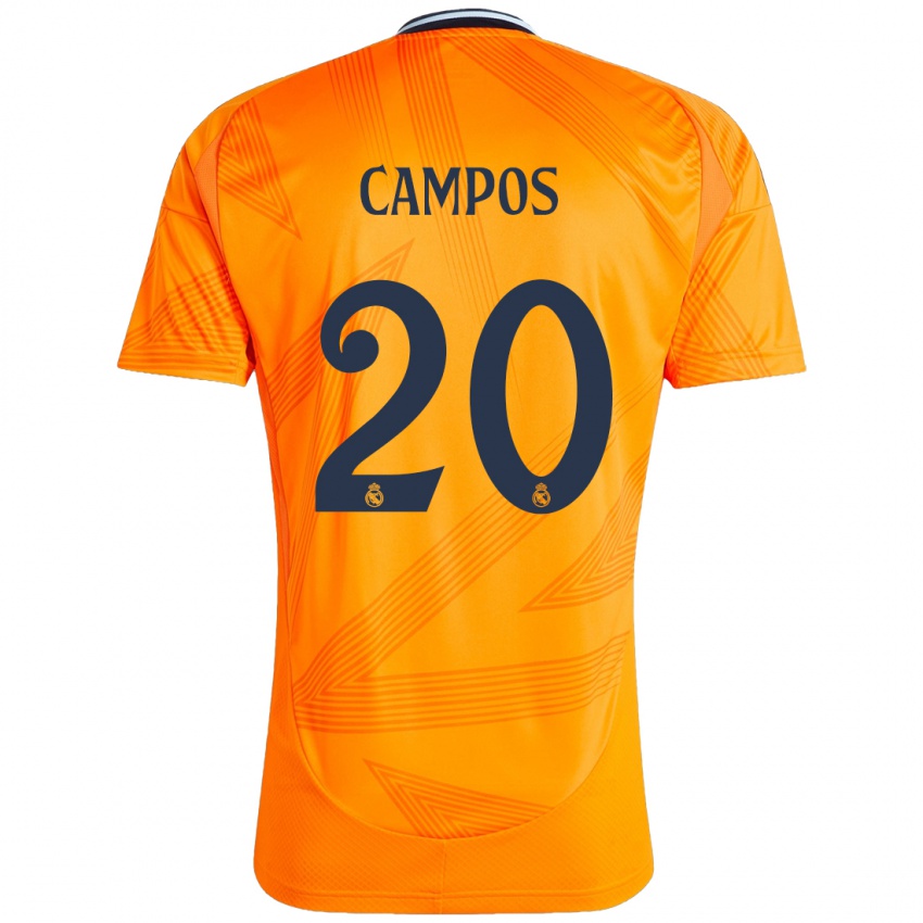 Lapset Andrés Campos #20 Oranssi Vieraspaita 2024/25 Lyhythihainen Paita T-Paita