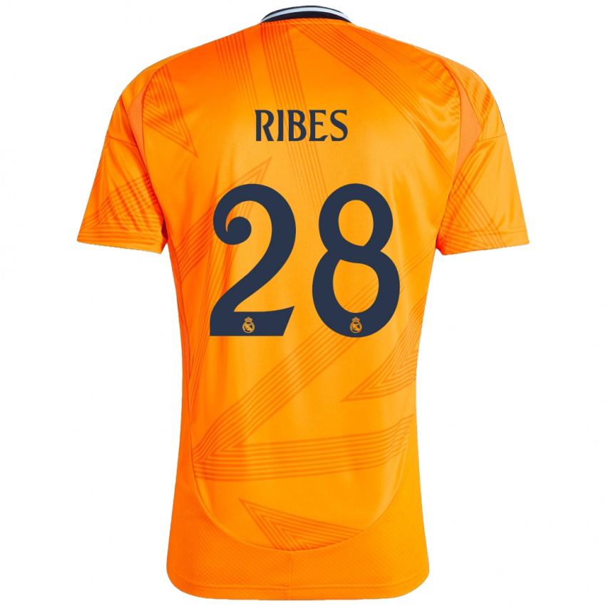 Lapset Kike Ribes #28 Oranssi Vieraspaita 2024/25 Lyhythihainen Paita T-Paita