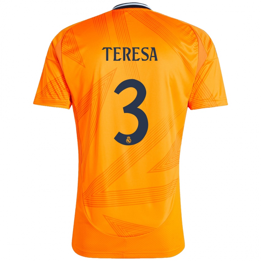 Lapset Teresa Abelleira #3 Oranssi Vieraspaita 2024/25 Lyhythihainen Paita T-Paita