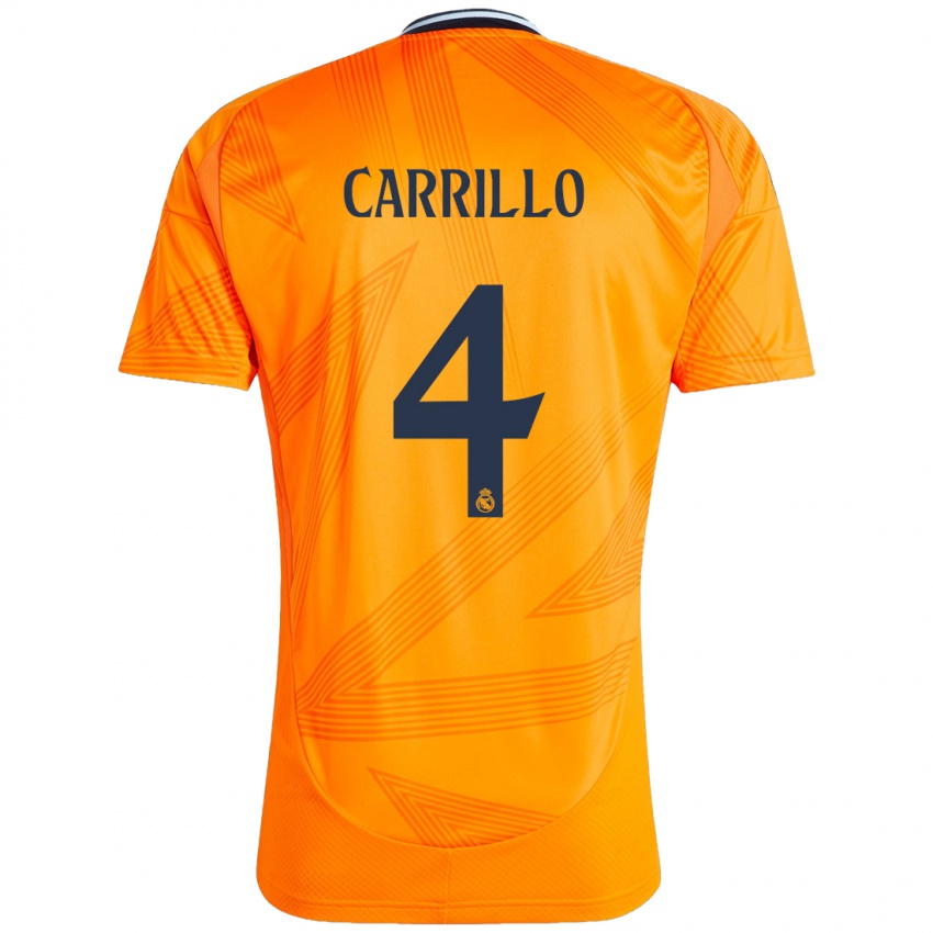 Lapset Alvaro Carrillo #4 Oranssi Vieraspaita 2024/25 Lyhythihainen Paita T-Paita