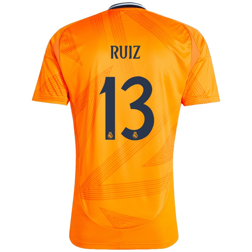 Lapset Guillermo Ruiz #13 Oranssi Vieraspaita 2024/25 Lyhythihainen Paita T-Paita