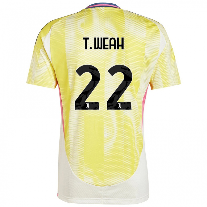 Lapset Timothy Weah #22 Auringon Keltainen Vieraspaita 2024/25 Lyhythihainen Paita T-Paita