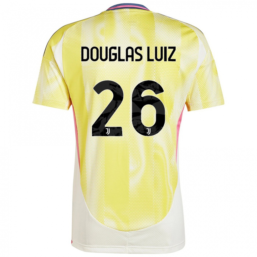 Lapset Douglas Luiz #26 Auringon Keltainen Vieraspaita 2024/25 Lyhythihainen Paita T-Paita