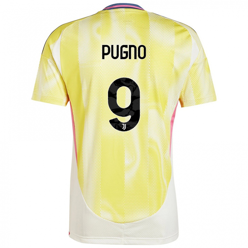 Lapset Diego Pugno #9 Auringon Keltainen Vieraspaita 2024/25 Lyhythihainen Paita T-Paita