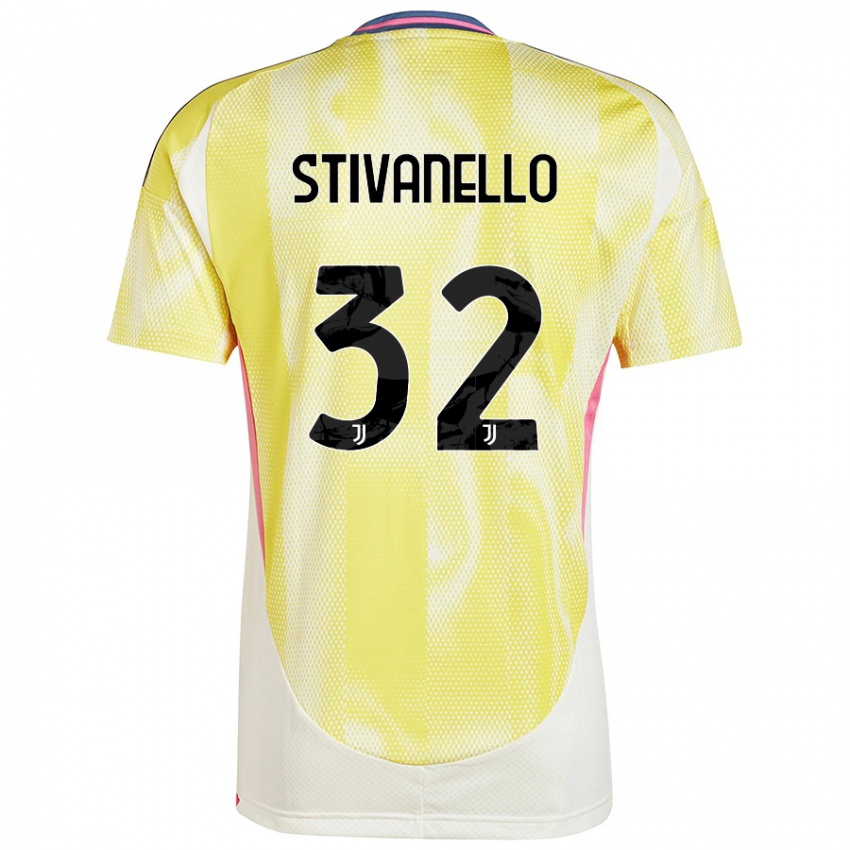 Lapset Riccardo Stivanello #32 Auringon Keltainen Vieraspaita 2024/25 Lyhythihainen Paita T-Paita