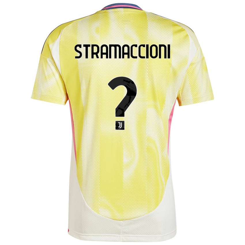 Lapset Diego Stramaccioni #0 Auringon Keltainen Vieraspaita 2024/25 Lyhythihainen Paita T-Paita