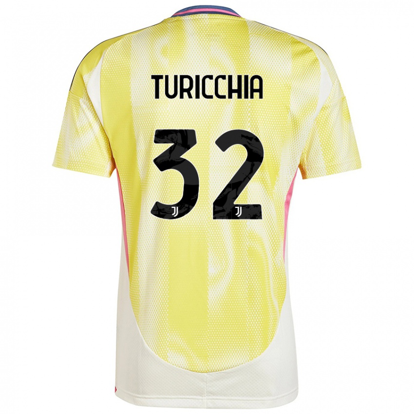 Lapset Riccardo Turicchia #32 Auringon Keltainen Vieraspaita 2024/25 Lyhythihainen Paita T-Paita