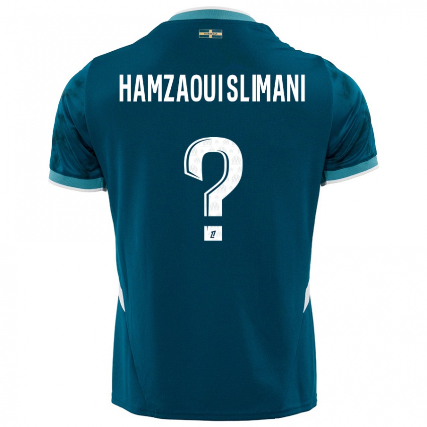 Lapset Hilan Hamzaoui Slimani #0 Turkoosinsininen Vieraspaita 2024/25 Lyhythihainen Paita T-Paita