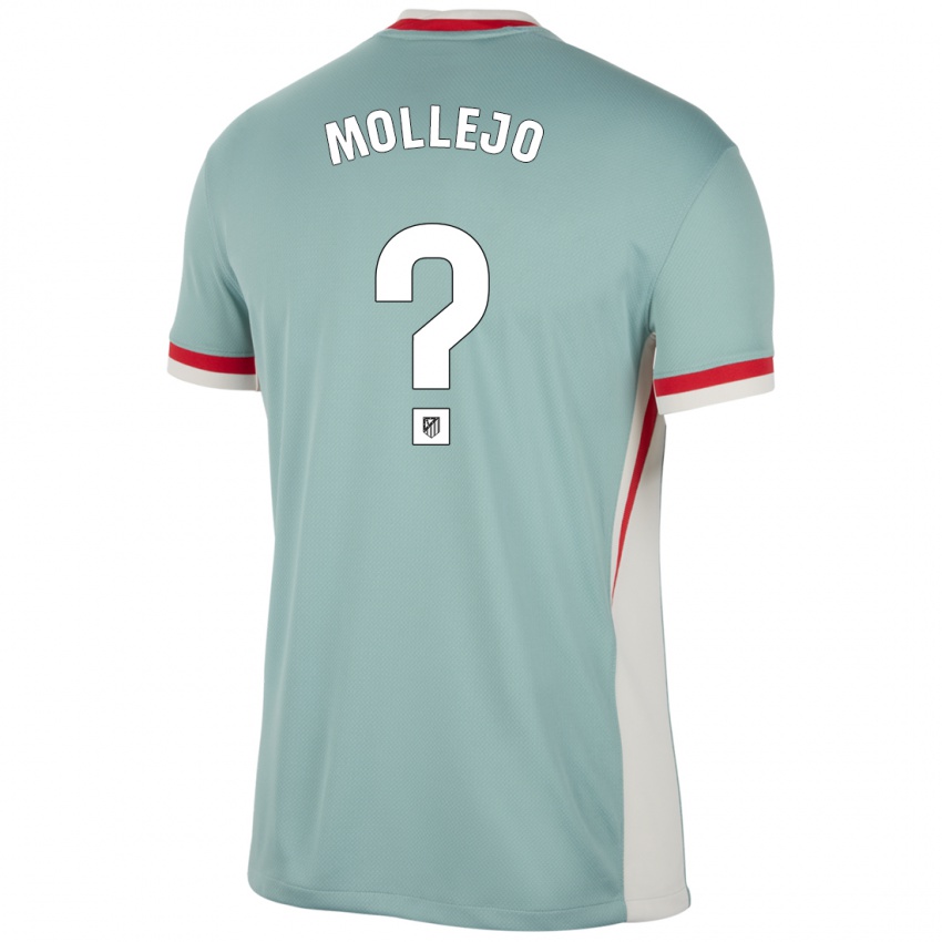 Lapset Victor Mollejo #0 Vaalea Beige Sininen Vieraspaita 2024/25 Lyhythihainen Paita T-Paita