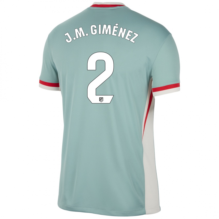 Lapset Jose Maria Gimenez #2 Vaalea Beige Sininen Vieraspaita 2024/25 Lyhythihainen Paita T-Paita