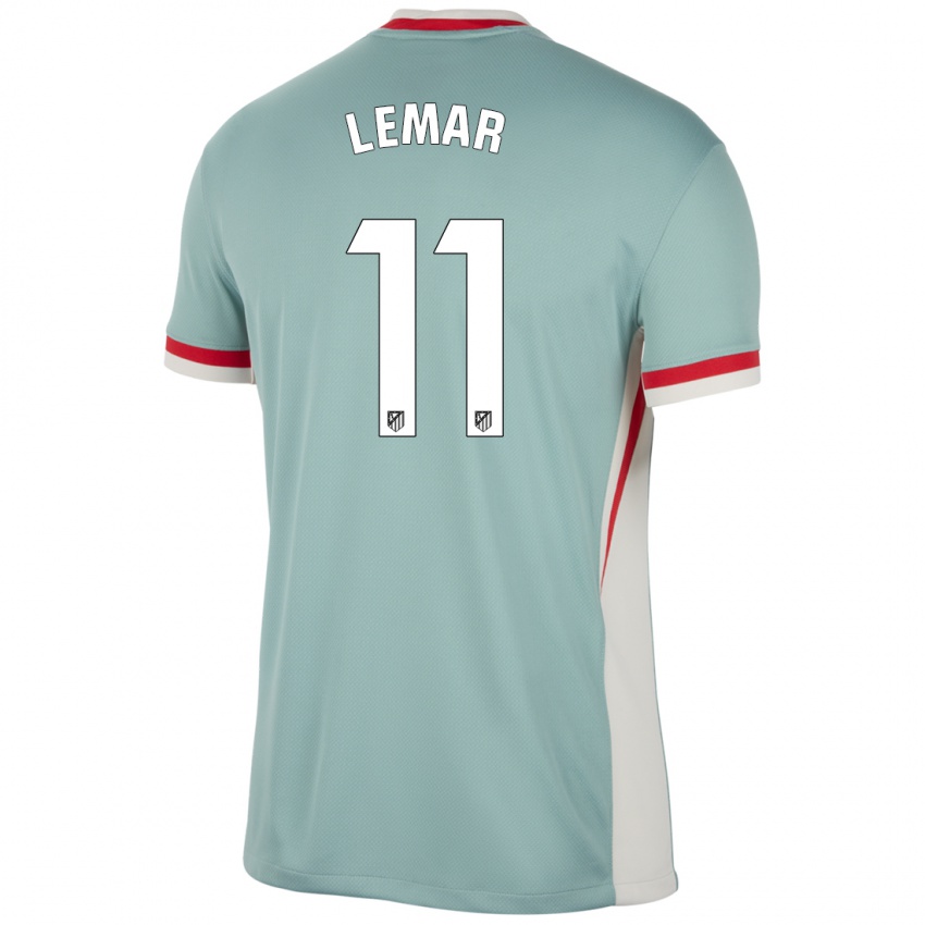 Lapset Thomas Lemar #11 Vaalea Beige Sininen Vieraspaita 2024/25 Lyhythihainen Paita T-Paita