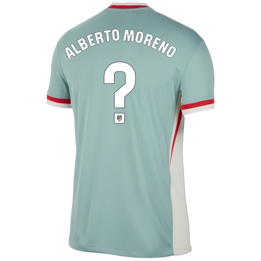 Lapset Alberto Moreno #0 Vaalea Beige Sininen Vieraspaita 2024/25 Lyhythihainen Paita T-Paita