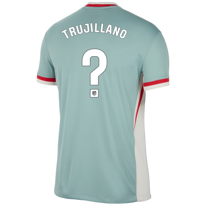 Lapset Guillermo Trujillano #0 Vaalea Beige Sininen Vieraspaita 2024/25 Lyhythihainen Paita T-Paita