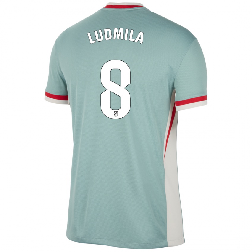 Lapset Ludmila #8 Vaalea Beige Sininen Vieraspaita 2024/25 Lyhythihainen Paita T-Paita