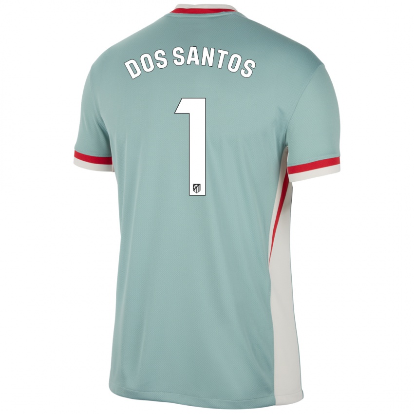 Lapset Alex Dos Santos #1 Vaalea Beige Sininen Vieraspaita 2024/25 Lyhythihainen Paita T-Paita