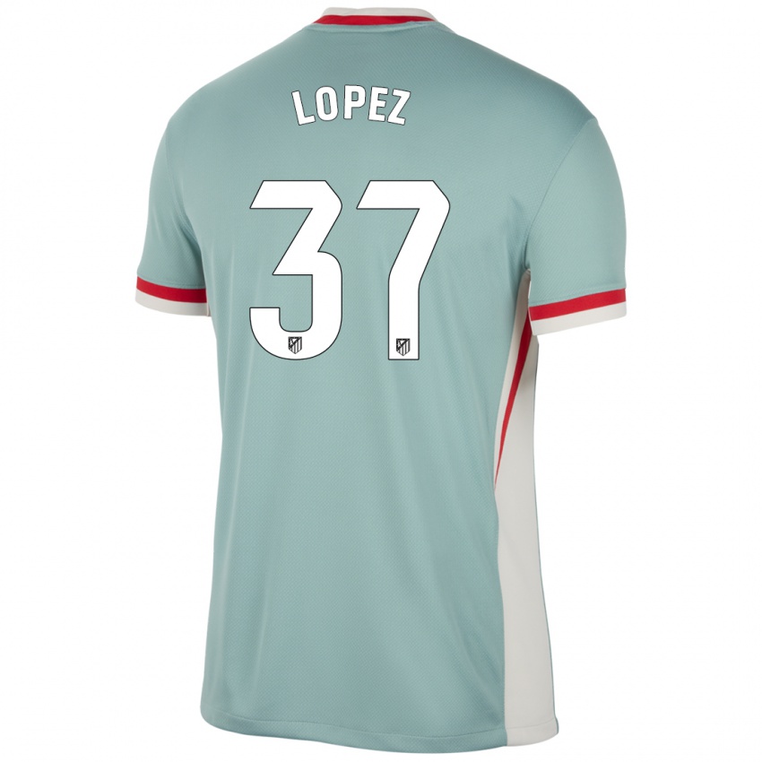 Lapset Alex Lopez #37 Vaalea Beige Sininen Vieraspaita 2024/25 Lyhythihainen Paita T-Paita