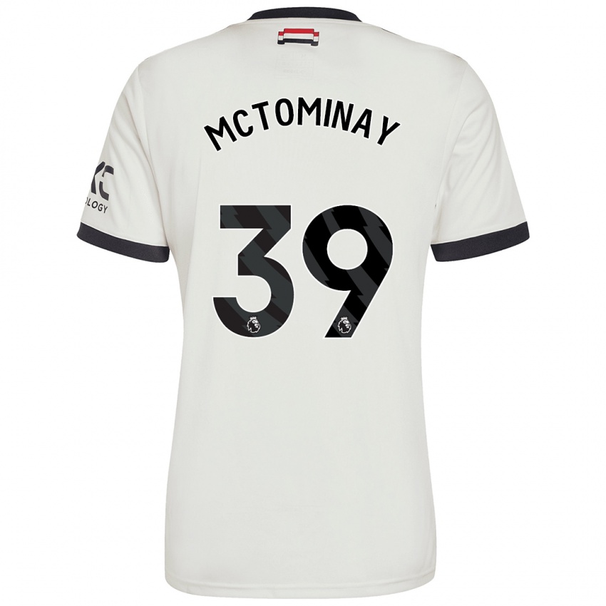 Lapset Scott Mctominay #39 Luonnonvalkoinen Kolmas Sarja 2024/25 Lyhythihainen Paita T-Paita