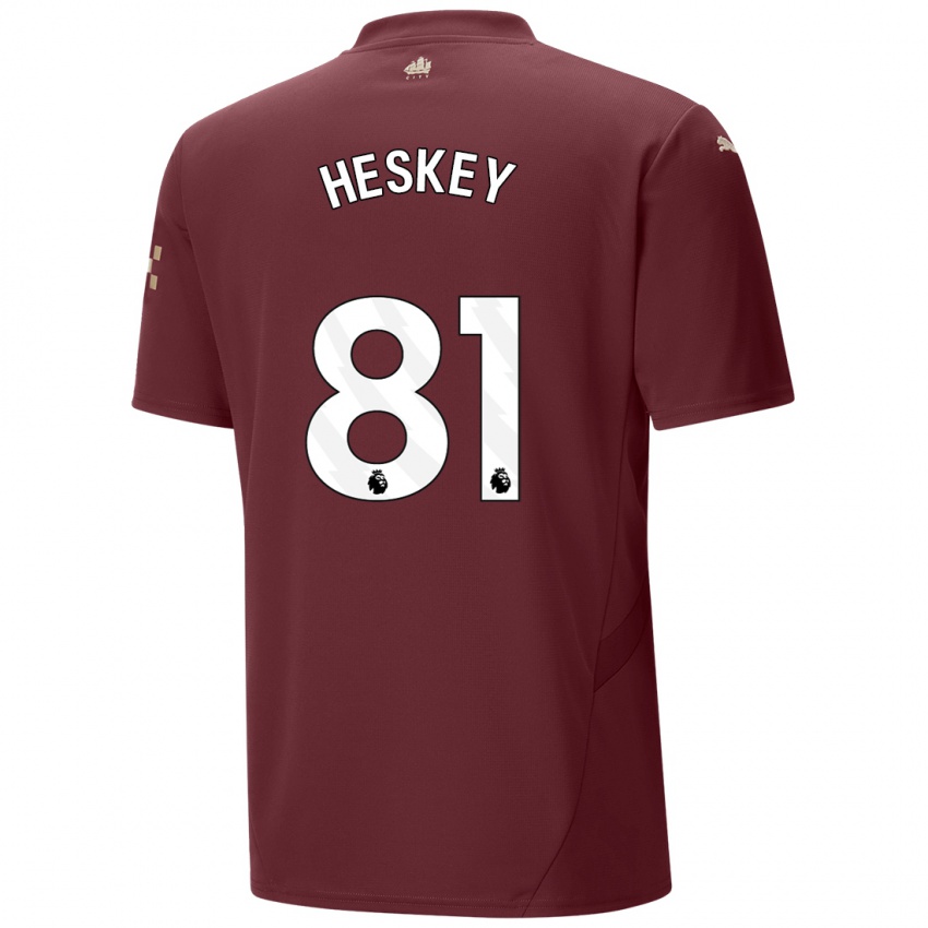 Lapset Jaden Heskey #81 Kastanjanruskea Kolmas Sarja 2024/25 Lyhythihainen Paita T-Paita