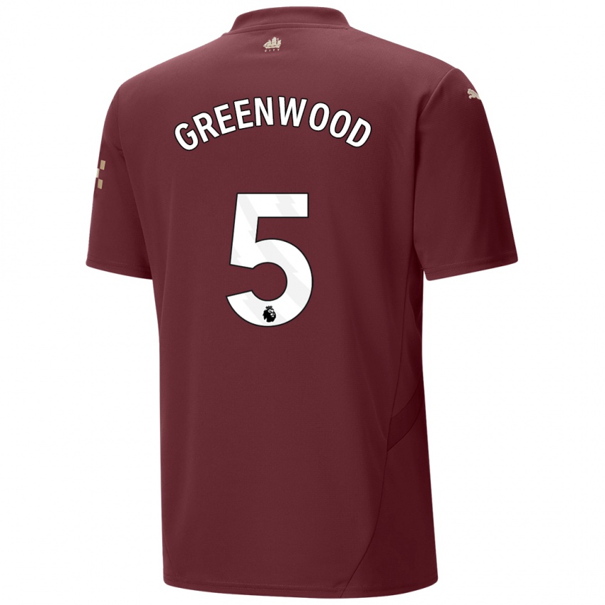 Lapset Alex Greenwood #5 Kastanjanruskea Kolmas Sarja 2024/25 Lyhythihainen Paita T-Paita