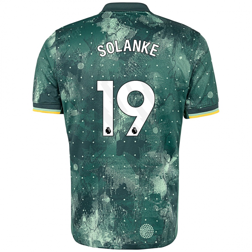 Lapset Dominic Solanke #19 Mintunvihreä Kolmas Sarja 2024/25 Lyhythihainen Paita T-Paita