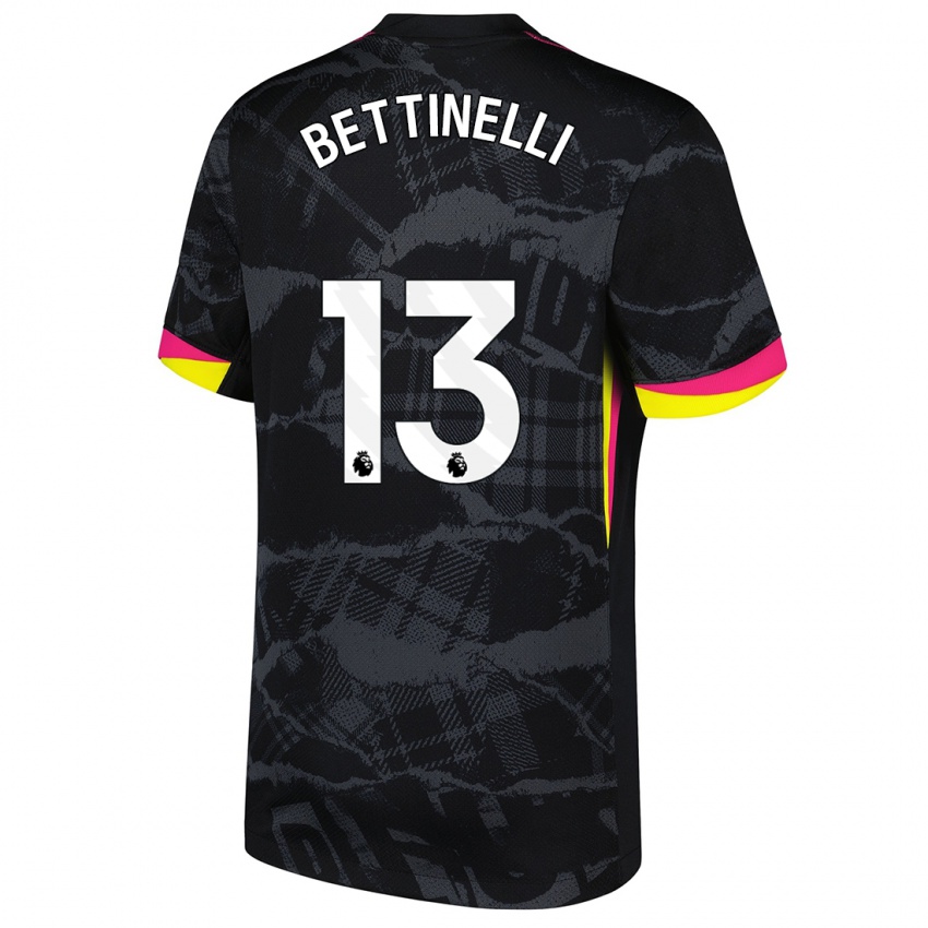 Lapset Marcus Bettinelli #13 Musta Pinkki Kolmas Sarja 2024/25 Lyhythihainen Paita T-Paita