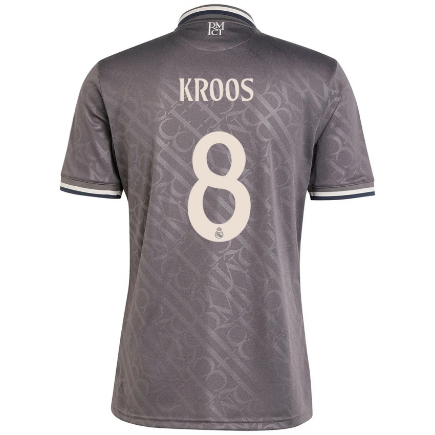 Lapset Toni Kroos #8 Puuhiili Kolmas Sarja 2024/25 Lyhythihainen Paita T-Paita