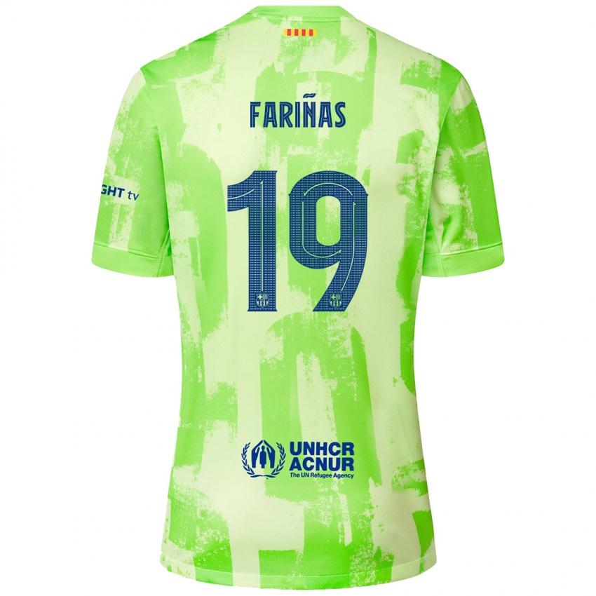 Lapset Brian Fariñas #19 Lime Kolmas Sarja 2024/25 Lyhythihainen Paita T-Paita