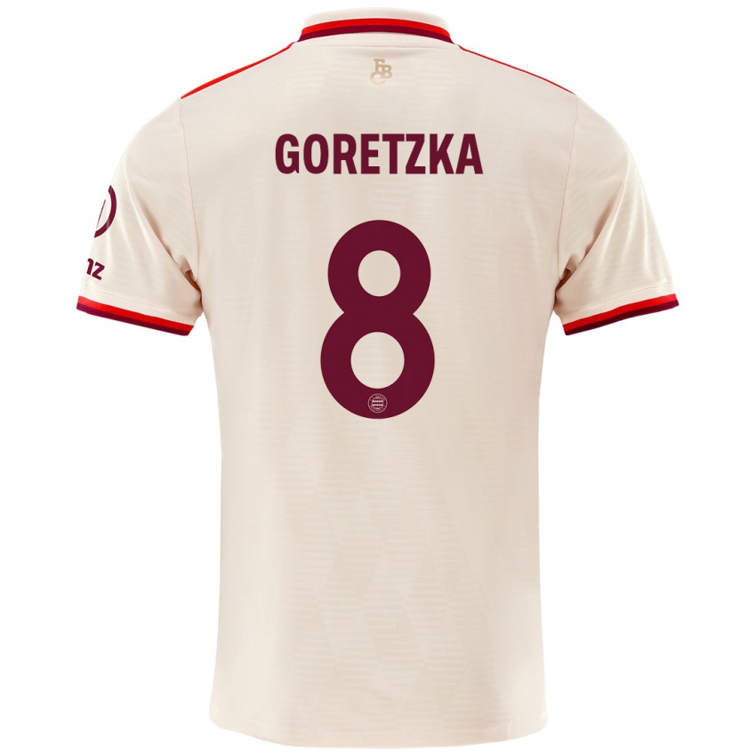 Lapset Leon Goretzka #8 Liinavaatteet Kolmas Sarja 2024/25 Lyhythihainen Paita T-Paita