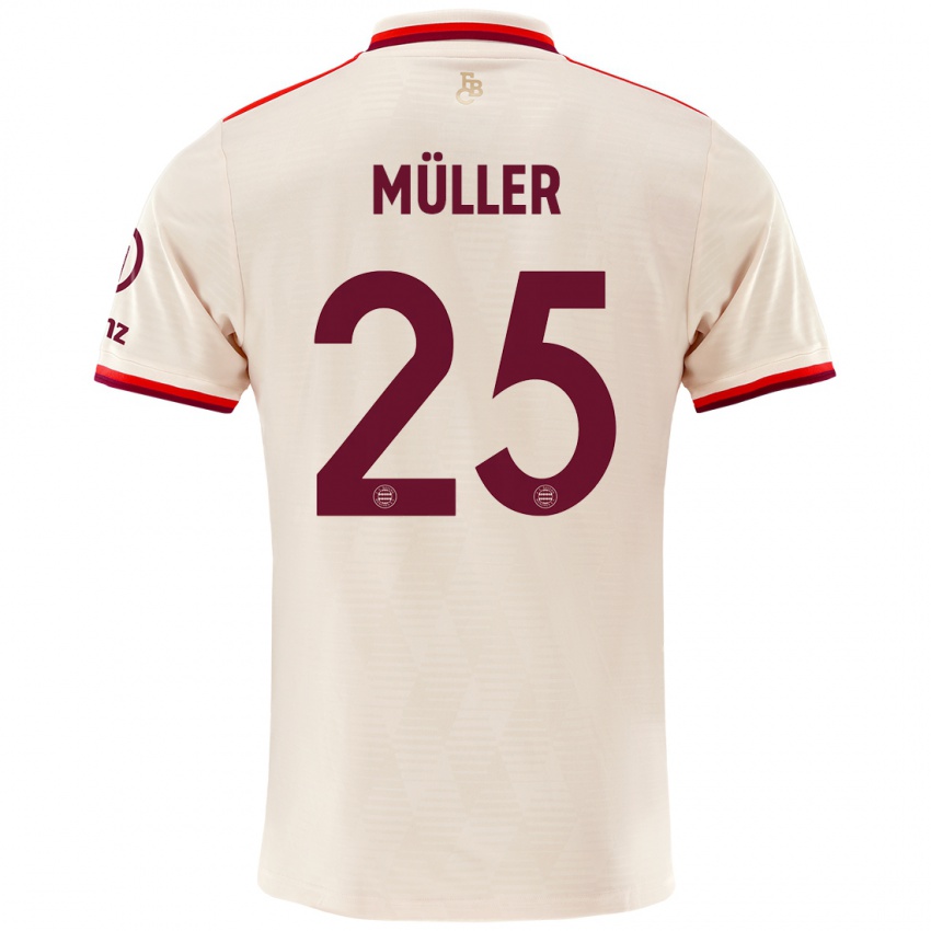 Lapset Thomas Muller #25 Liinavaatteet Kolmas Sarja 2024/25 Lyhythihainen Paita T-Paita