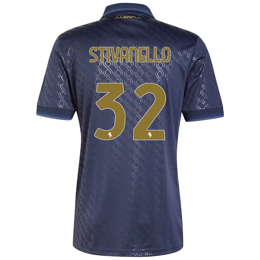 Lapset Riccardo Stivanello #32 Tummansininen Kolmas Sarja 2024/25 Lyhythihainen Paita T-Paita