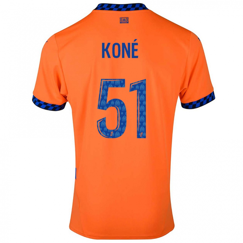 Lapset Ismaël Koné #51 Oranssi Tummansininen Kolmas Sarja 2024/25 Lyhythihainen Paita T-Paita