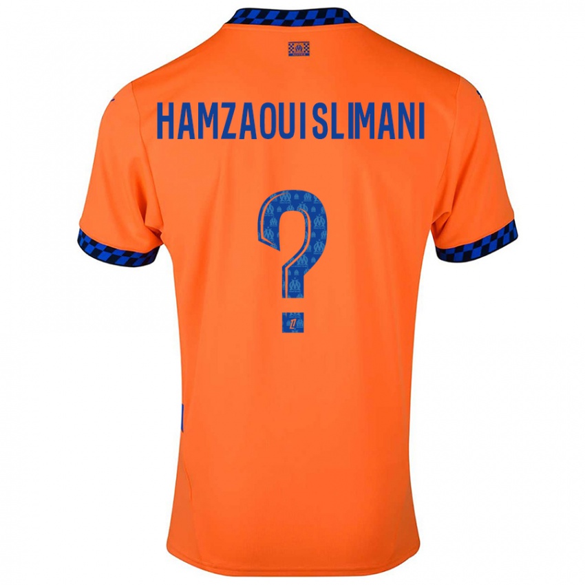 Lapset Hilan Hamzaoui Slimani #0 Oranssi Tummansininen Kolmas Sarja 2024/25 Lyhythihainen Paita T-Paita