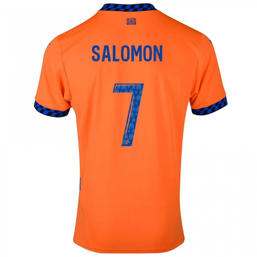 Lapset Maëva Salomon #7 Oranssi Tummansininen Kolmas Sarja 2024/25 Lyhythihainen Paita T-Paita