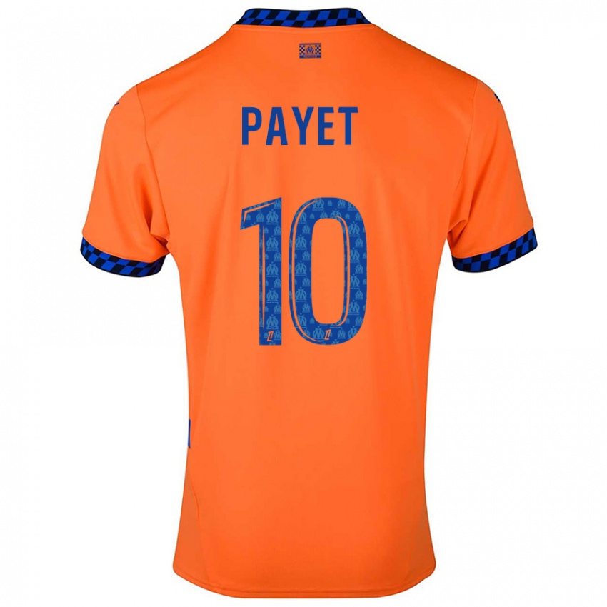 Lapset Dimitri Payet #10 Oranssi Tummansininen Kolmas Sarja 2024/25 Lyhythihainen Paita T-Paita