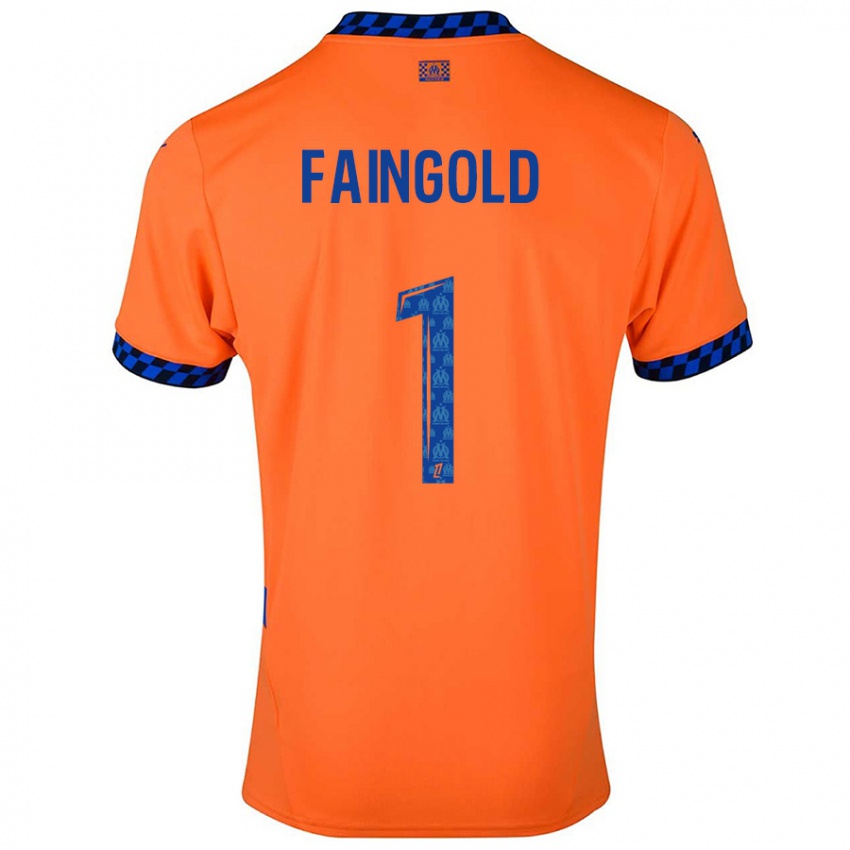 Lapset Abbie Faingold #1 Oranssi Tummansininen Kolmas Sarja 2024/25 Lyhythihainen Paita T-Paita