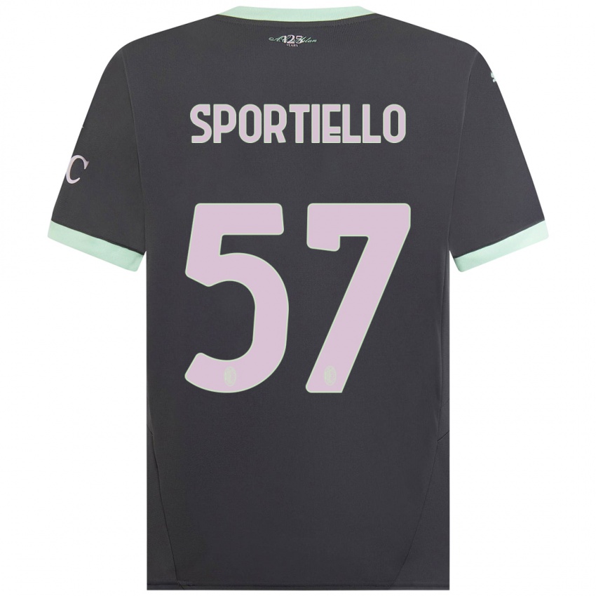 Lapset Marco Sportiello #57 Harmaa Kolmas Sarja 2024/25 Lyhythihainen Paita T-Paita