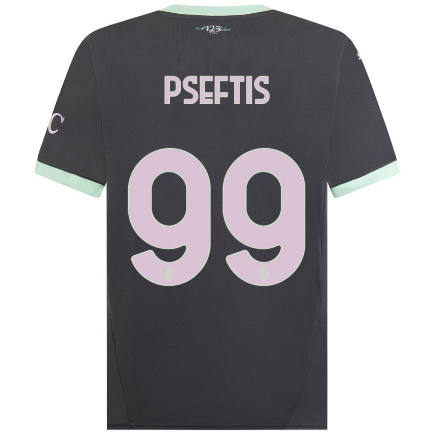 Lapset Fotios Pseftis #99 Harmaa Kolmas Sarja 2024/25 Lyhythihainen Paita T-Paita