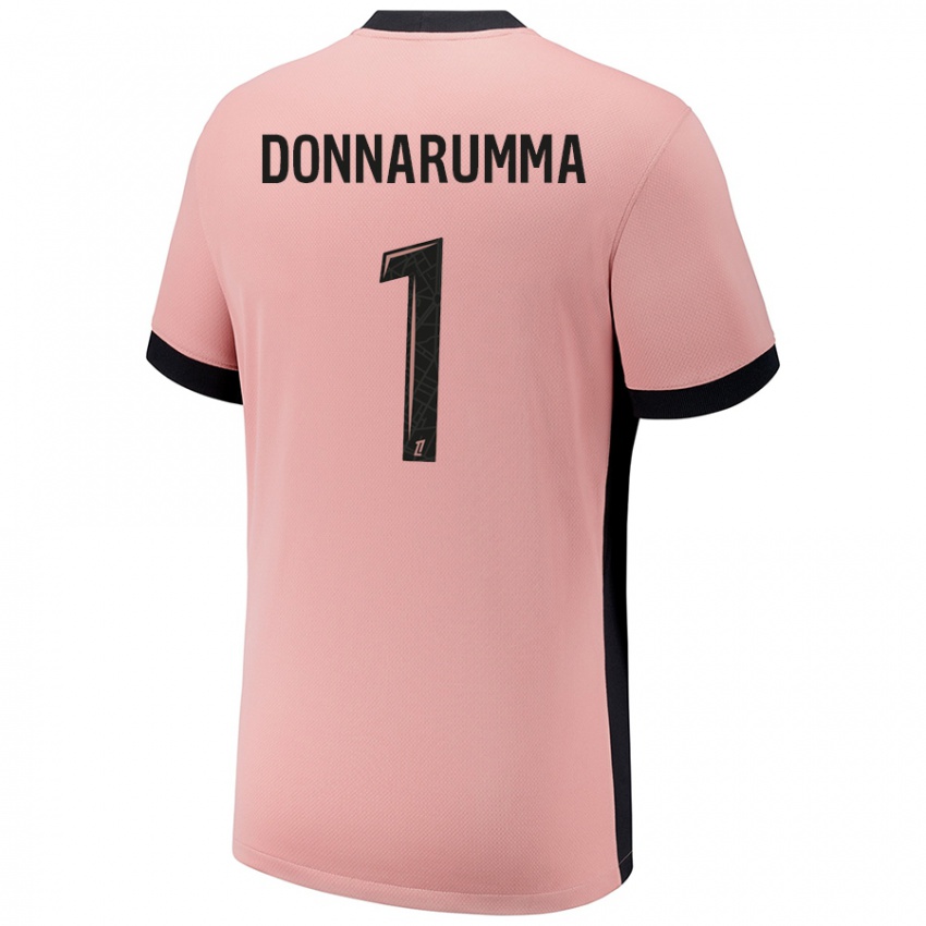 Lapset Gianluigi Donnarumma #1 Ruosteen Pinkki Kolmas Sarja 2024/25 Lyhythihainen Paita T-Paita