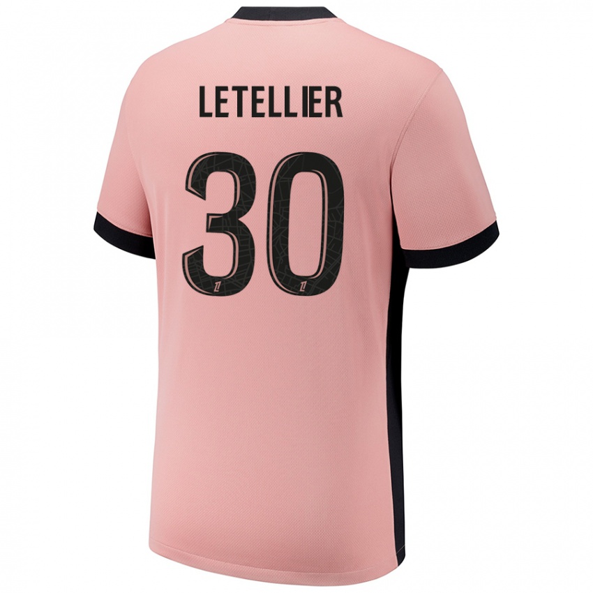 Lapset Alexandre Letellier #30 Ruosteen Pinkki Kolmas Sarja 2024/25 Lyhythihainen Paita T-Paita