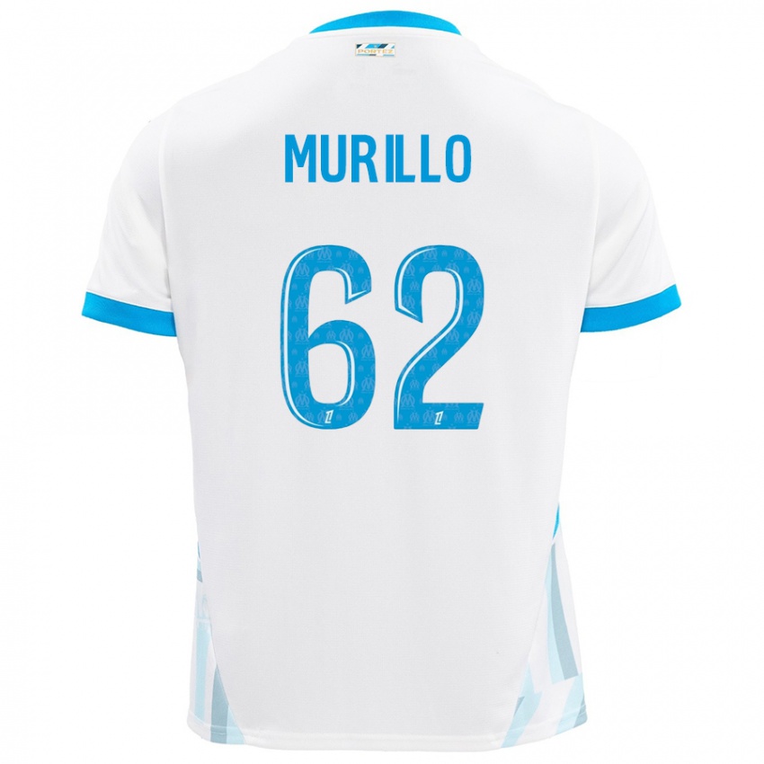 Miesten Amir Murillo #62 Valkoinen Taivaansininen Kotipaita 2024/25 Lyhythihainen Paita T-Paita