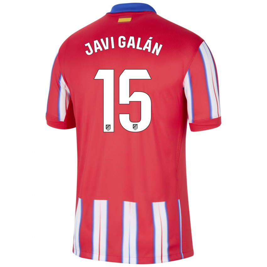 Miesten Javi Galan #15 Punainen Valkoinen Sininen Kotipaita 2024/25 Lyhythihainen Paita T-Paita