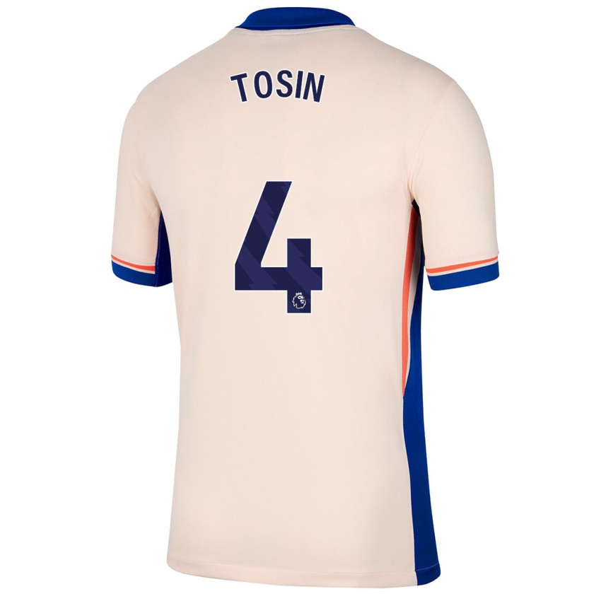 Miesten Tosin Adarabioyo #4 Vaalea Beige Vieraspaita 2024/25 Lyhythihainen Paita T-Paita