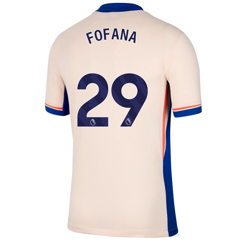 Miesten Wesley Fofana #29 Vaalea Beige Vieraspaita 2024/25 Lyhythihainen Paita T-Paita