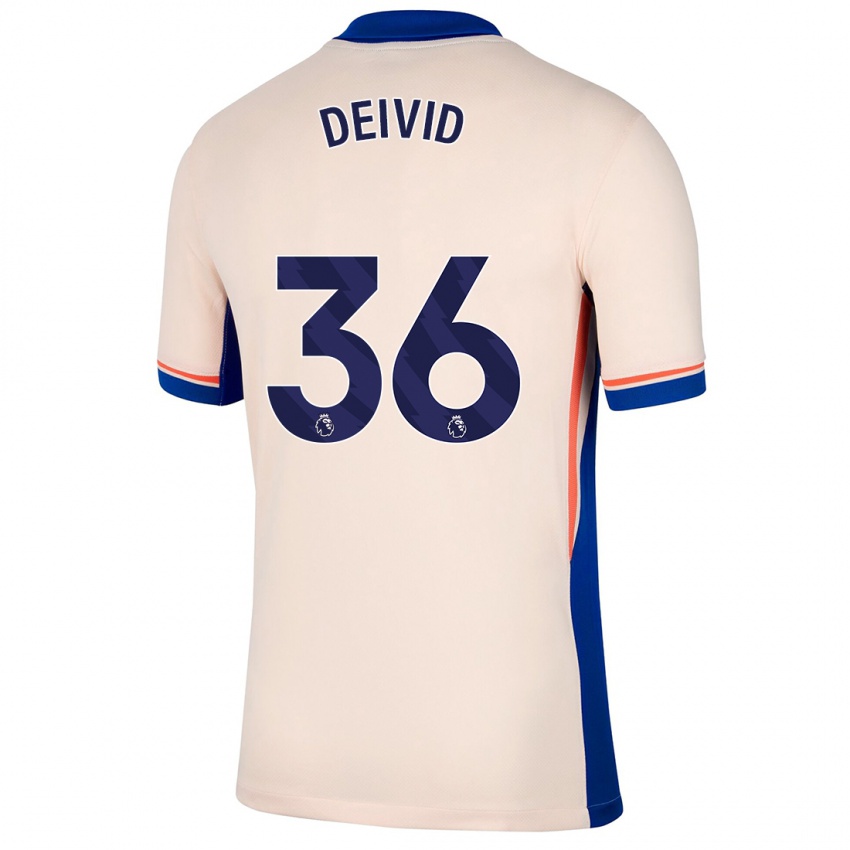 Miesten Deivid Washington #36 Vaalea Beige Vieraspaita 2024/25 Lyhythihainen Paita T-Paita