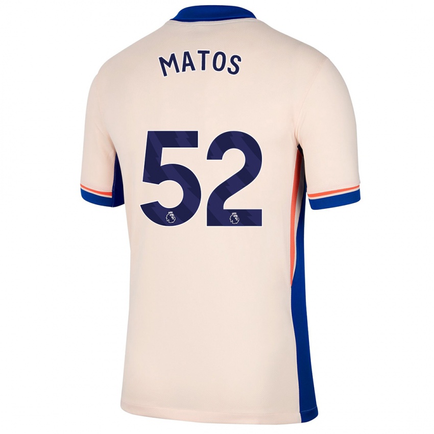 Miesten Alex Matos #52 Vaalea Beige Vieraspaita 2024/25 Lyhythihainen Paita T-Paita